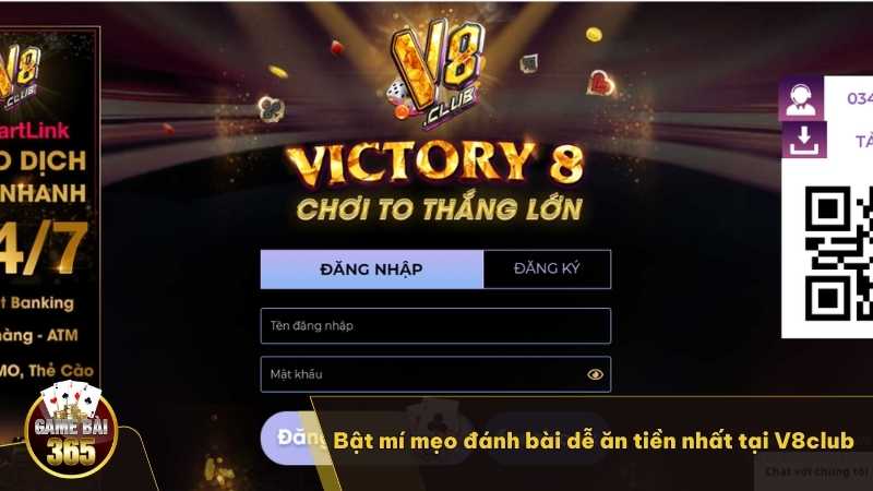 Bật mí mẹo đánh bài dễ ăn tiền nhất tại V8club