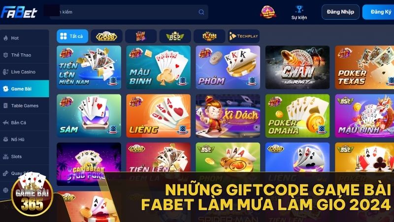 Giftcode Game bài FABET