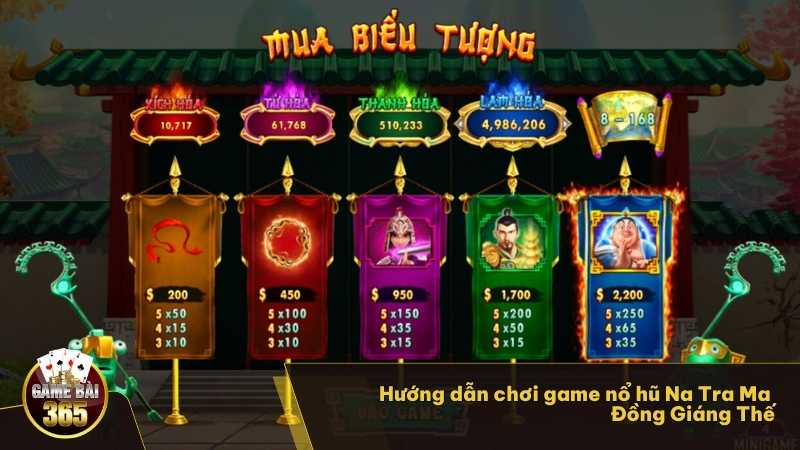 Hướng dẫn chơi game nổ hũ Na Tra Ma Đồng Giáng Thế