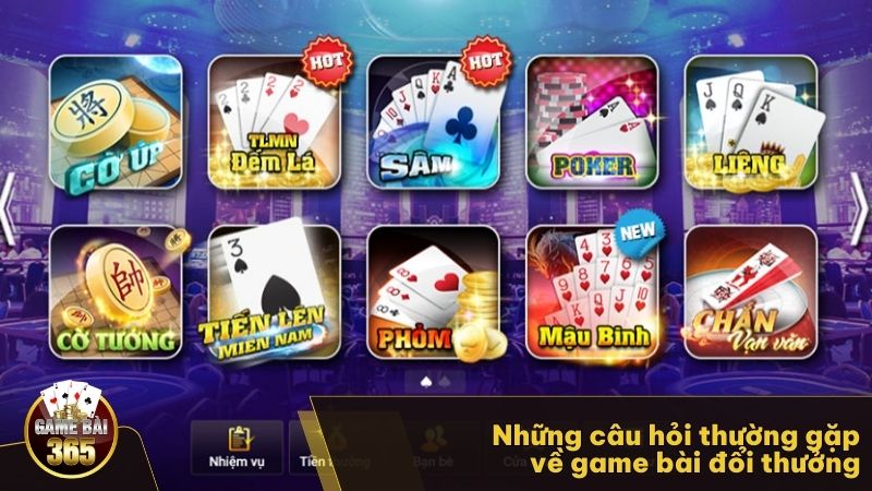 Những câu hỏi thường gặp về game bài đổi thưởng